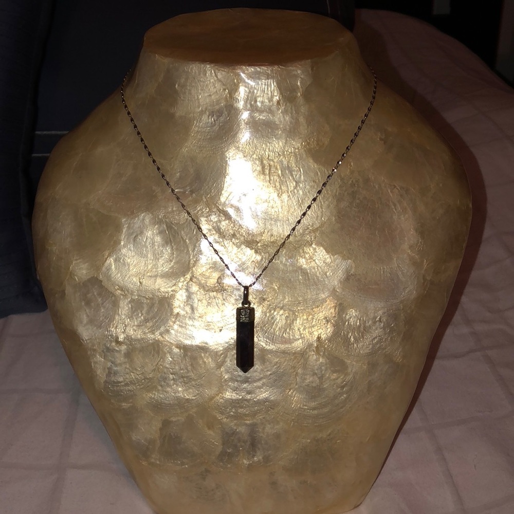 Purple stone necklace